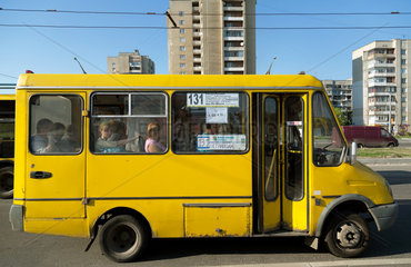 Lemberg  Ukraine  Linienbus