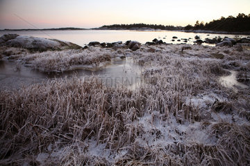 Vaestervik  Schweden  Landschaftsaufnahme mit Blick auf die Ostsee