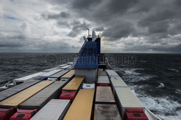 Memel  Litauen  mit der Faehre von DFDS Seaways auf der Ostsee