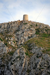 Formentor  Mallorca  Spanien  der alte Wachturm von Albercutx