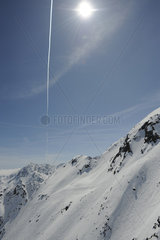 Himmel ueber den Oetztaler Alpen