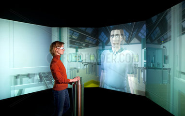 Dortmund  Deutschland  virtuelle Fabrik der Zukunft im Museum DASA