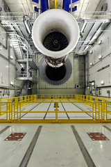 Blankenfelde-Mahlow  Deutschland  neuer Flugzeugtriebwerk-Teststand von Rolls-Royce Deutschland