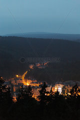 Marienbad  Tschechische Republik  Blick vom Hamelika Aussichtsturm auf Marienbad