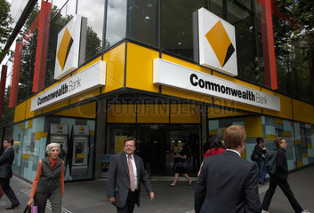 Melbourne  Australien  eine Niederlassung der Commonwealth Bank