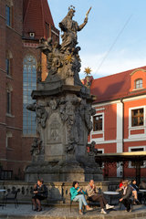 Breslau  Polen  Denkmal des Heiligen Johannes Nepomuk