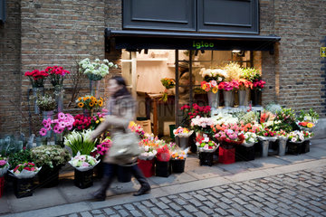 London  Grossbritannien  Blumenladen in Bermondsey