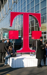 Hannover  Deutschland  Deutsche Telekom auf der CeBIT