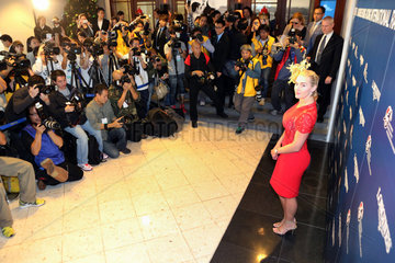 Hong Kong  China  Schauspielerin Kate Winslet posiert vor Pressefotografen
