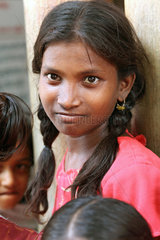 Alikuppam  Indien  das Portrait eines Maedchens