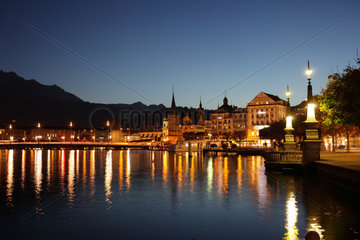 Luzern  Schweiz  Stadtansicht von Luzern