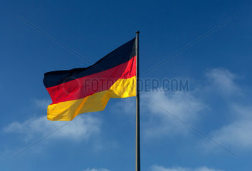 Berlin  Deutschland  Nationalfahne in Deutschland