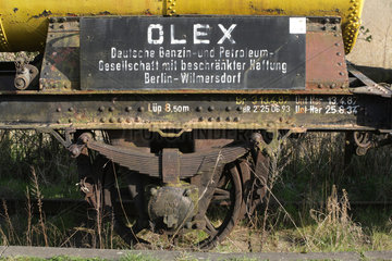 Schoenberg  Deutschland  Detailaufnahme eines historischem Eisenbahnwaggons