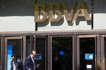 Barcelona  Spanien  Filiale der BBVA  Banco Bilbao Vizcaya