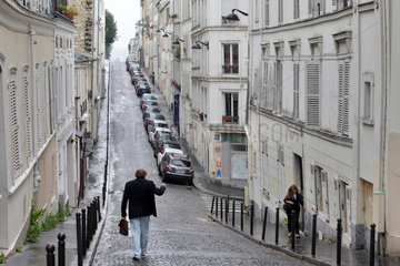 Paris  Frankreich  Wohnstrasse im Quartier Latin  Lateinisches Viertel