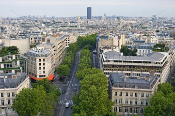 Paris  Frankreich  Stadtansicht von Paris mit dem Tour Montparnasse im Hintergrund