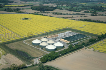 Bad Oldesloe  Deutschland  Luftaufnahme von der Biogasanlage Blumendorf