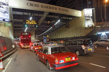 Hong Kong  China  Einfahrt in den Cross-Harbour Tunnel