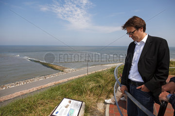 Baltrum  Deutschland  der nds. Umweltminister Stefan Birkner (FDP) besucht Baltrum
