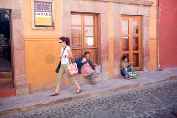 San Miguel de Allende  Mexiko  Strassenszene