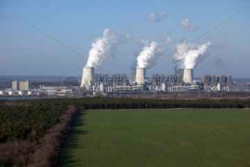 Peitz  Deutschland  das Braunkohlekraftwerk Jeanschwalde der Vattenfall Europe AG