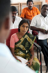 Mettupalayam  Indien  eine Schulung von Mikrokredit- Anwaertern
