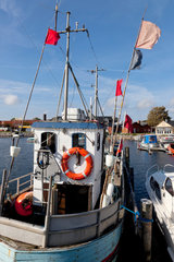 Thisted  Daenemark  Fischerboote im Hafen von Thisted