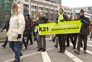 Demonstration gegen STUTTGART 21