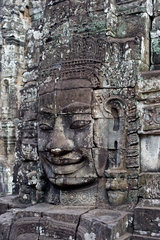 Angkor  Kambodscha  Bayon  Gesicht des Bodhisattva Lokeshvara