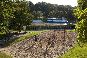 Beachvolleyball am Neckar