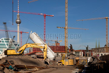 Berlin  Deutschland  Baustelle des Stadtschlosses