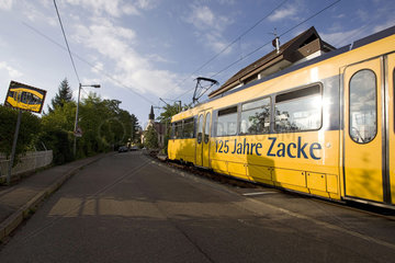 Zahnradbahn Zacke in Stuttgart
