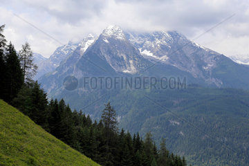 Berchtesgaden  Deutschland  Blick auf den Watzmann