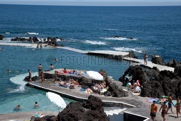 Porto Moniz  Portugal  Badeurlaub auf Madeira