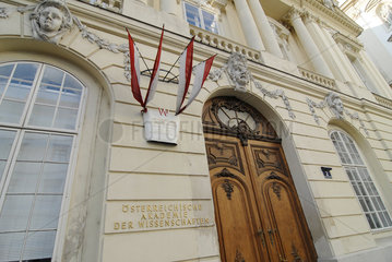 Eingang der Wiener Akademie der Wissenschaften