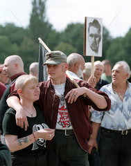 Wunsiedel 18.8.2001 Rudolf Hess Gedenkmarsch