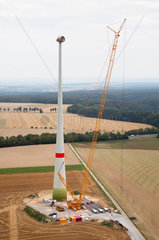 Wewelsburg  Deutschland  Westfalenwind betreibt den Buergerwindpark mit Enercon-Windkraftanlagen