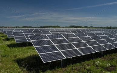 Wustermark  Deutschland  ein Solarpark im Havelland