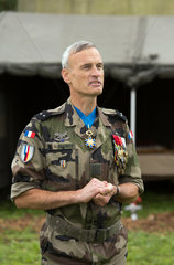 Breisach am Rhein  Deutschland  Brigadegeneral Marc Rudkiewicz bei einer Ansprache
