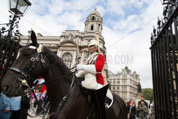 London  Grossbritannien  Soldat der Horse Guards