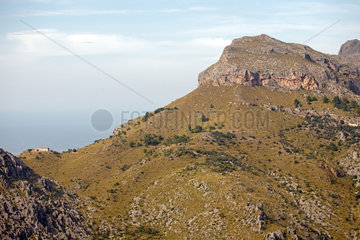 Santuari de Lluc  Mallorca  Spanien  Blick auf den Puig Roig
