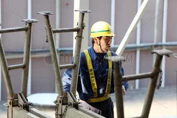 Yokohama  Japan  Bauarbeiter