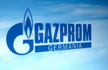 Berlin  Deutschland  das Logo von Gazprom Germania