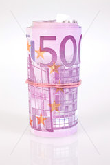 Berlin  Deutschland  ein Buendel 500-Euroscheine