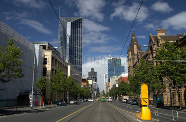 Melbourne  Australien  die La Trobe Street im Stadtzentrum