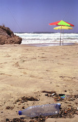 Verschmutzung Strand