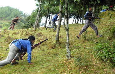 Nepal Maoist Rebels - Training Camp