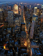 Manhattan New York City  Blick nach Norden