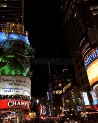 Nachts Times Square Manhattan New York City