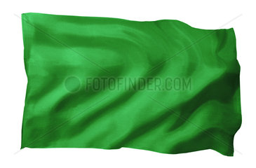 Fahne von Libyen (Motiv A; mit natuerlichem Faltenwurf und realistischer Stoffstruktur)